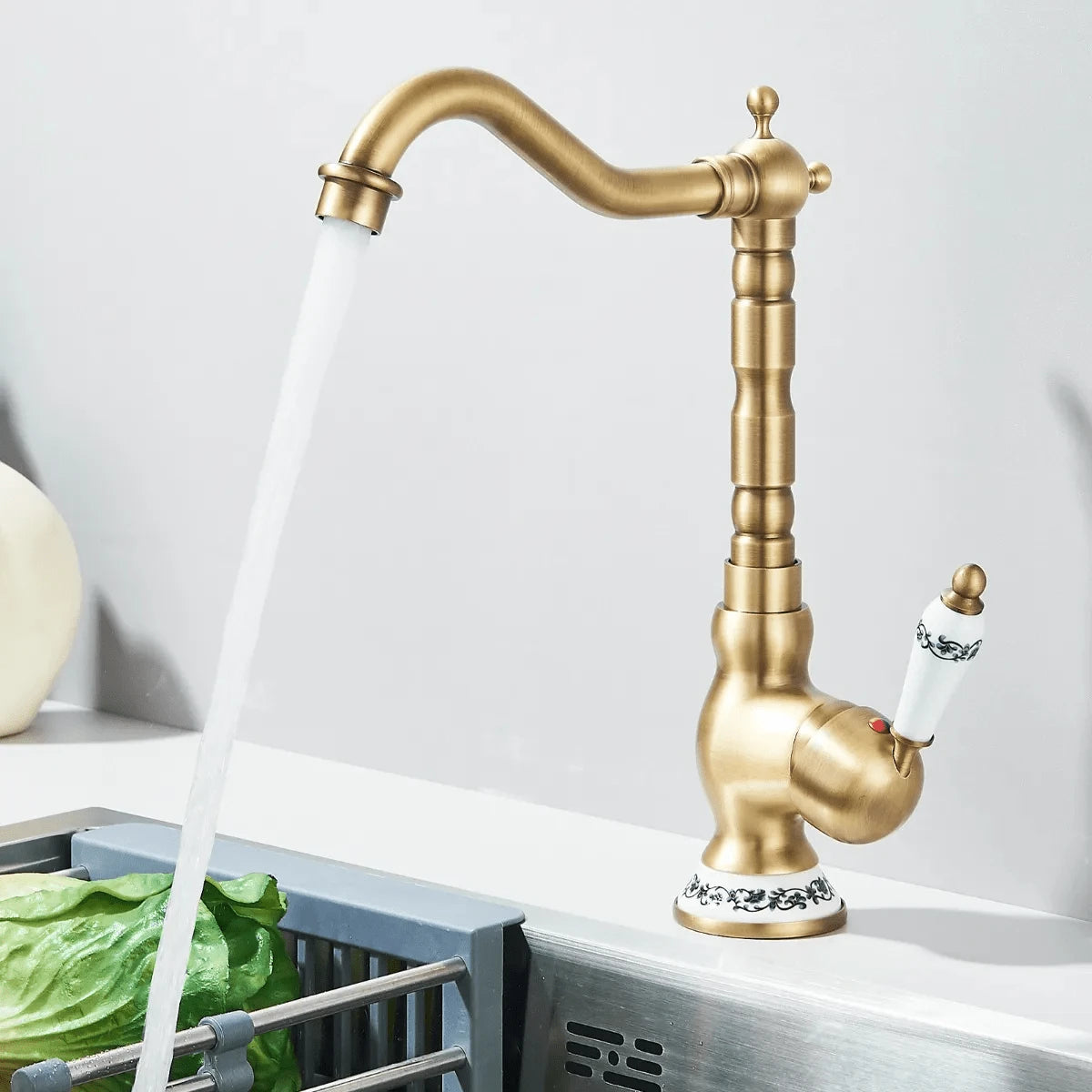 Grifo de baño de latón antiguo Grifo de baño monomando
