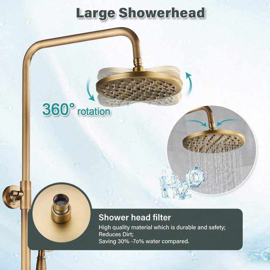 Mcmxtap Llave de Ducha de Latón