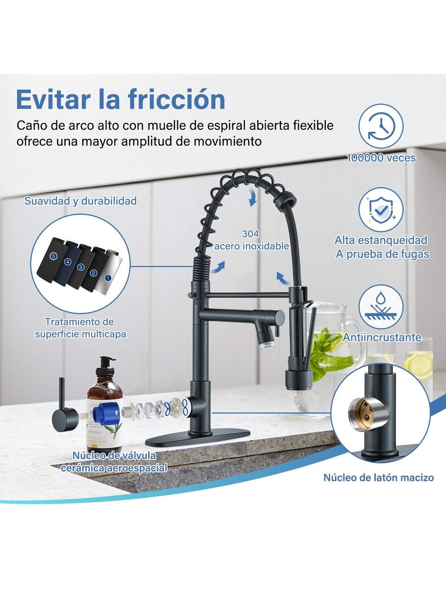 }Grifo de cocina Arco alto}