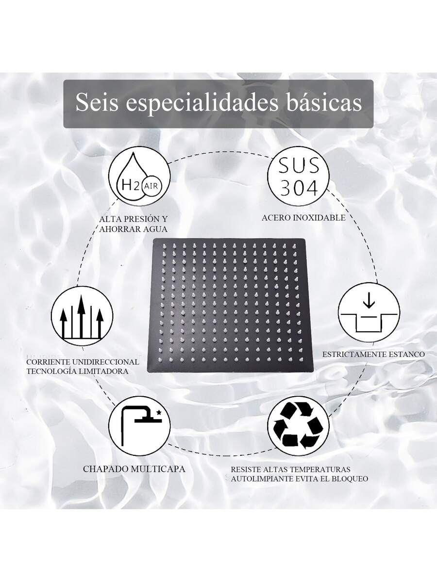 Mcmxtap nergo ducha sistema 8 pulgadas cuadradas de lujo