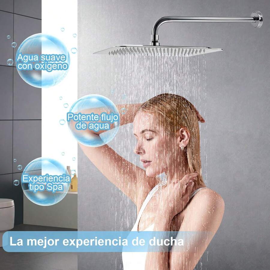 Mcmxtap nergo ducha sistema 8 pulgadas cuadradas de lujo