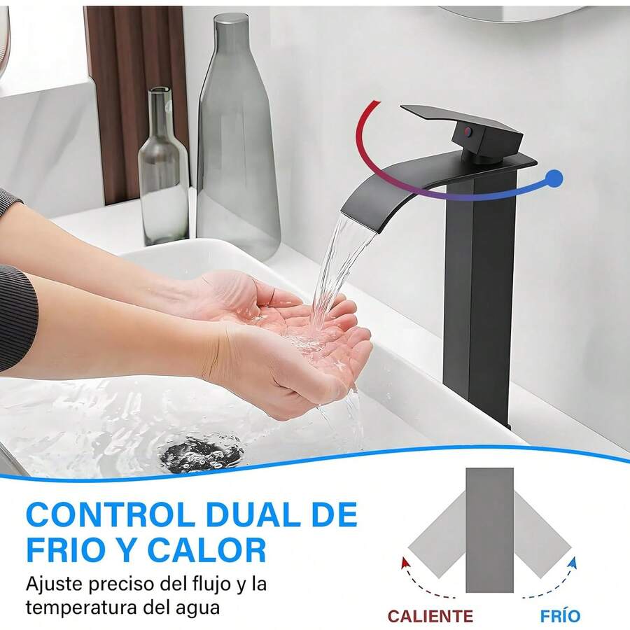 Grifo de baño cromado para lavabo