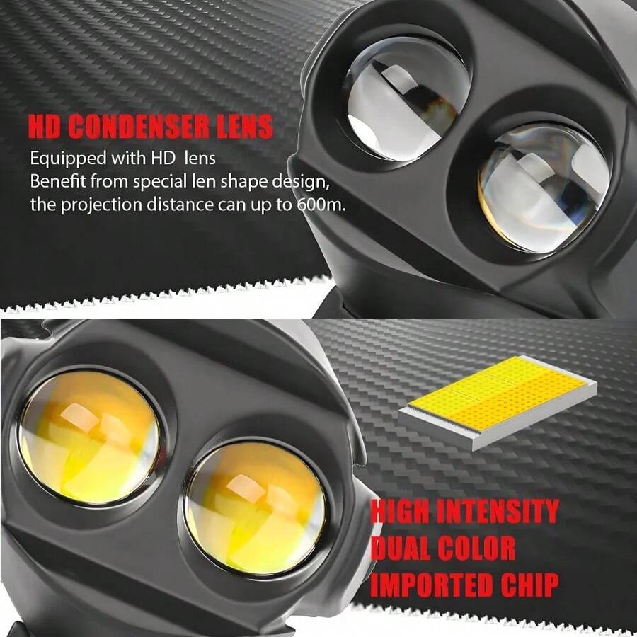 Faros Auxiliares de LED de aleación de aluminio para motocicleta