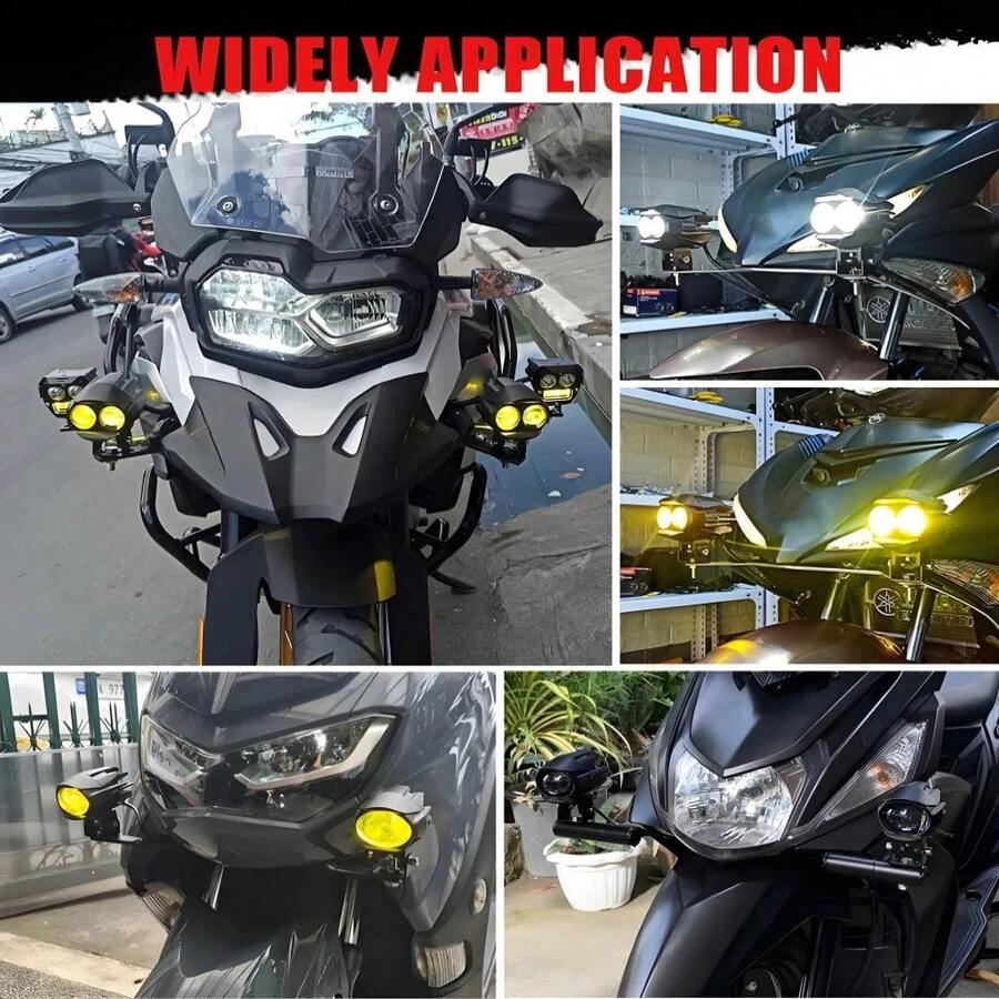 Faros Auxiliares de LED de aleación de aluminio para motocicleta