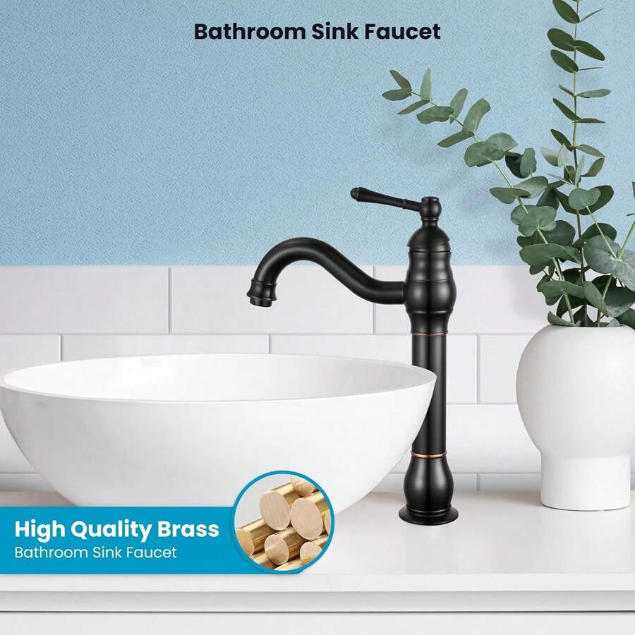 Grifo de baño de latón antiguo