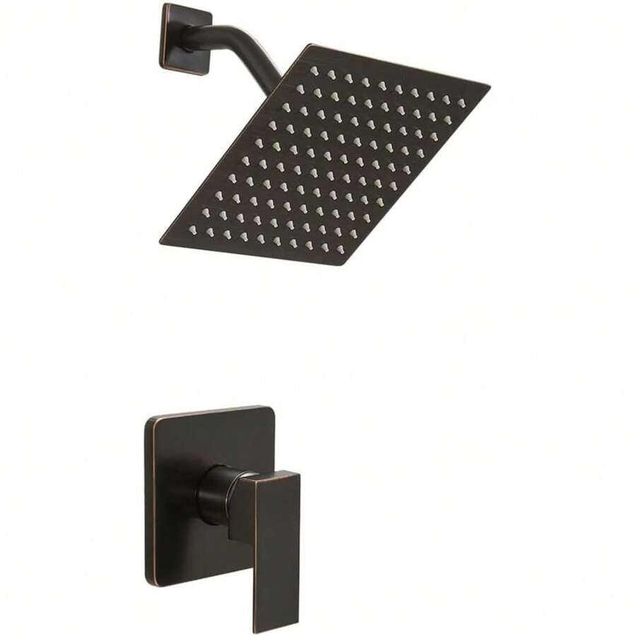 Mcmxtap  Kit Regadera Cuadrada 10 Pulgadas Tipo Lluvia Lujo