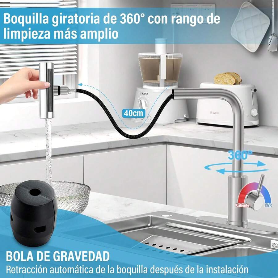 Mcmxtap Grifo de avabo de 4 modos