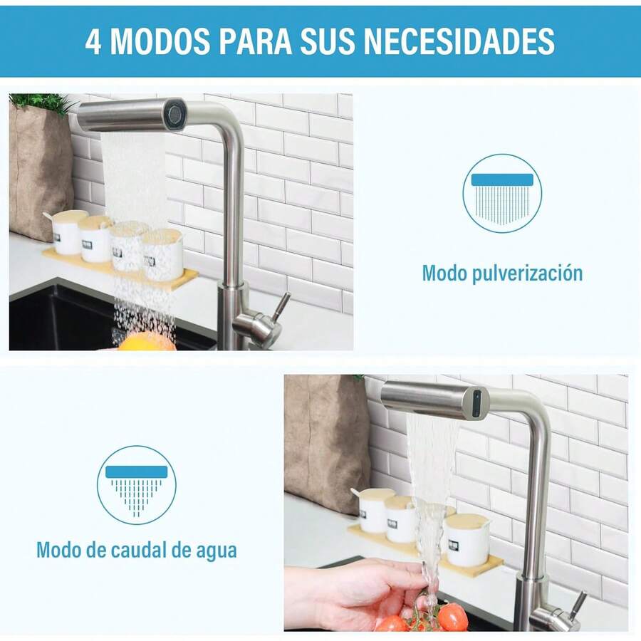 Mcmxtap Grifo de avabo de 4 modos