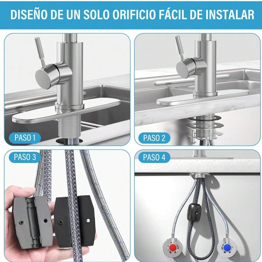 Mcmxtap Grifo de avabo de 4 modos