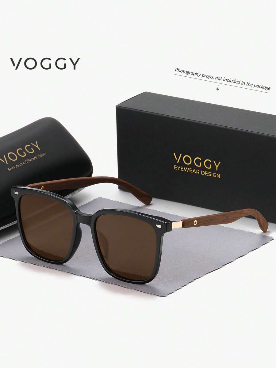 Gafas decorativas VOGGY de metal polarizadas extragrandes