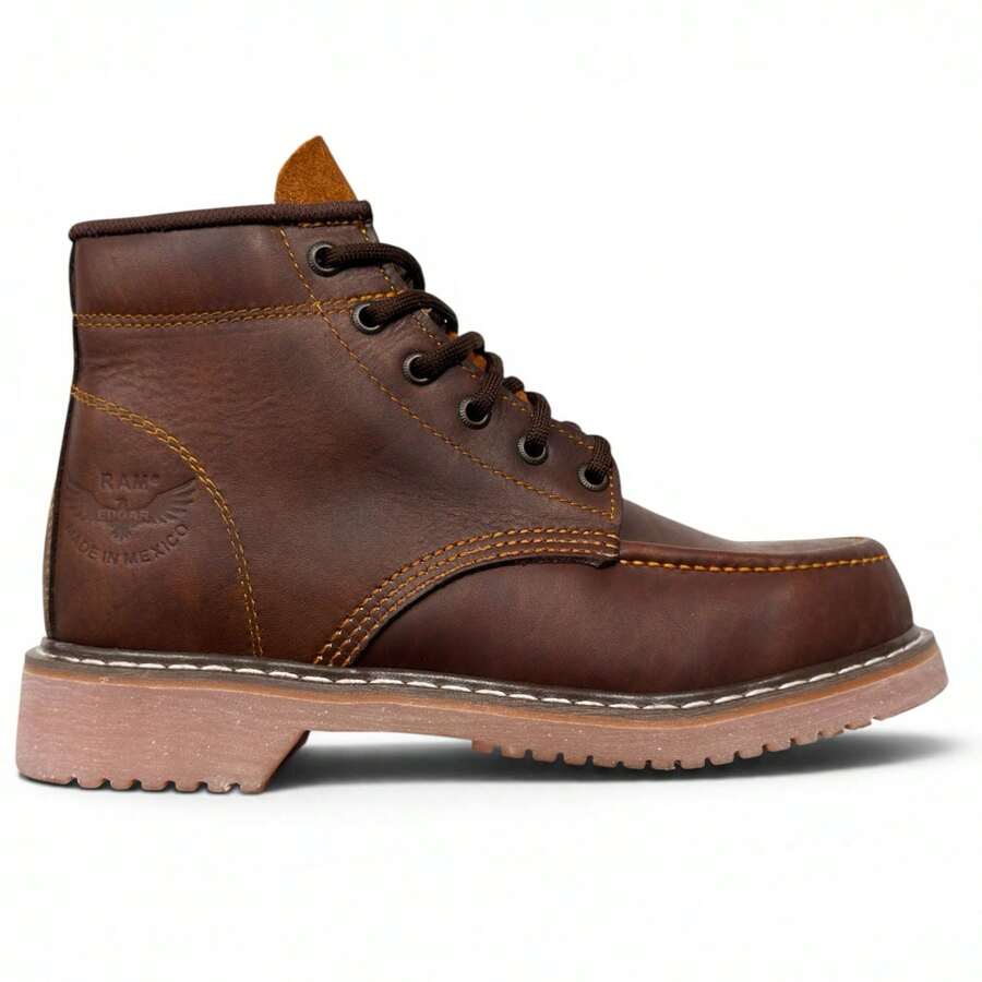 Bota De Trabajo Para Caballero 100% Piel Marca Edgar