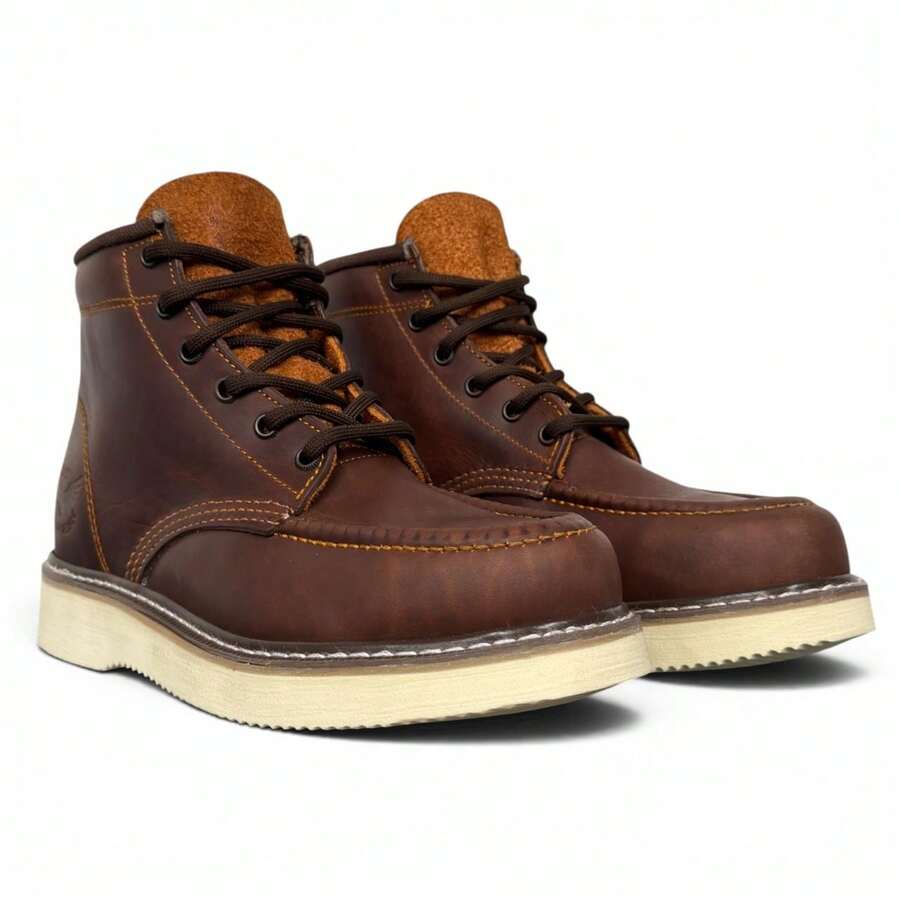 Botas Industrial De Agujeta Para Trabajo Uso Rudo edgar