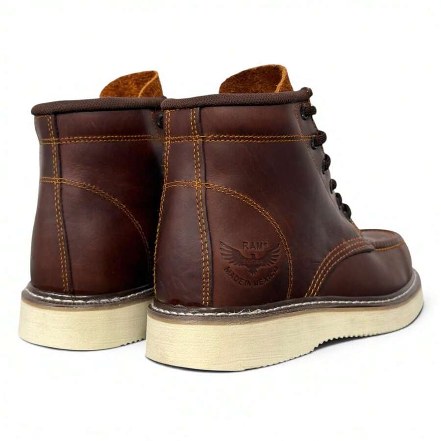 Botas Industrial De Agujeta Para Trabajo Uso Rudo edgar