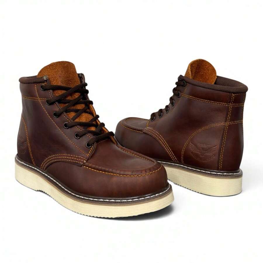 Botas Industrial De Agujeta Para Trabajo Uso Rudo edgar