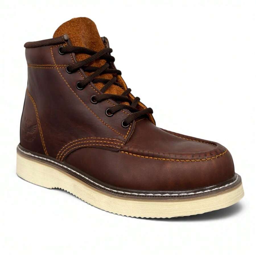 Botas Industrial De Agujeta Para Trabajo Uso Rudo edgar