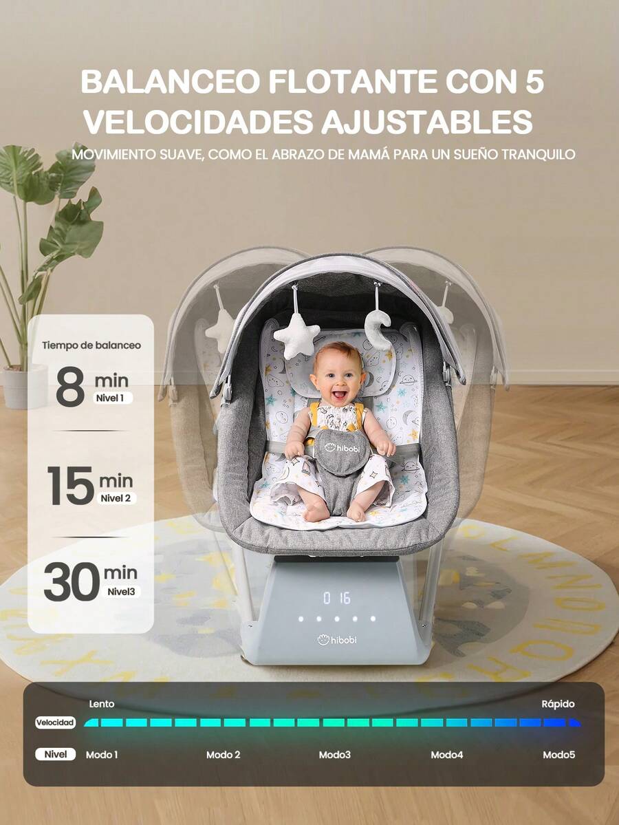 Mecedora eléctrica para bebé