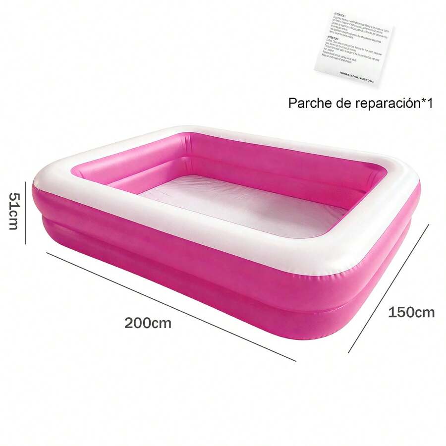Piscina hinchable rectangular