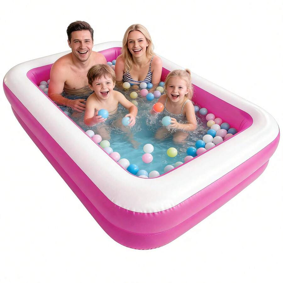 Piscina hinchable rectangular para toda la familia
