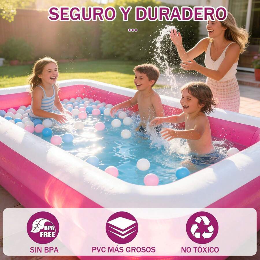 Piscina hinchable rectangular