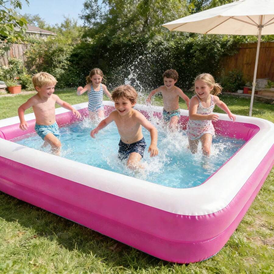Piscina hinchable rectangular