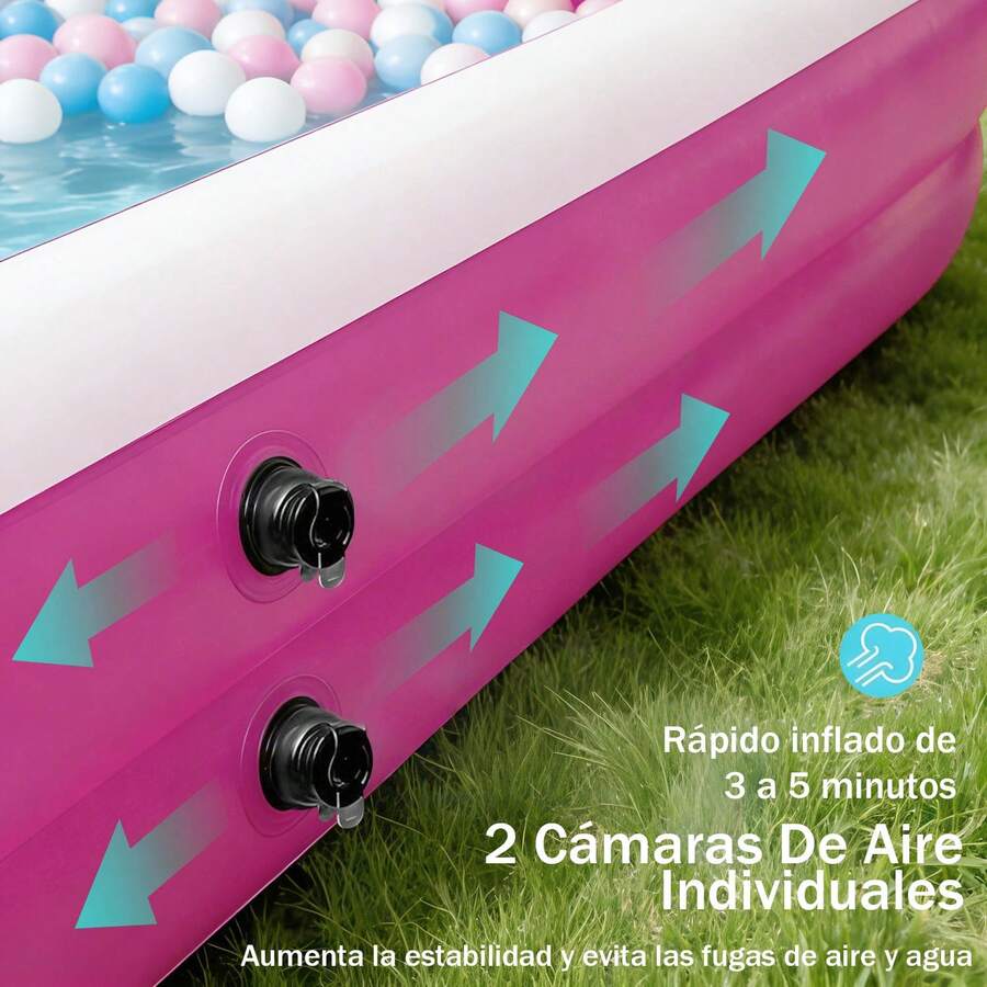 Piscina hinchable rectangular