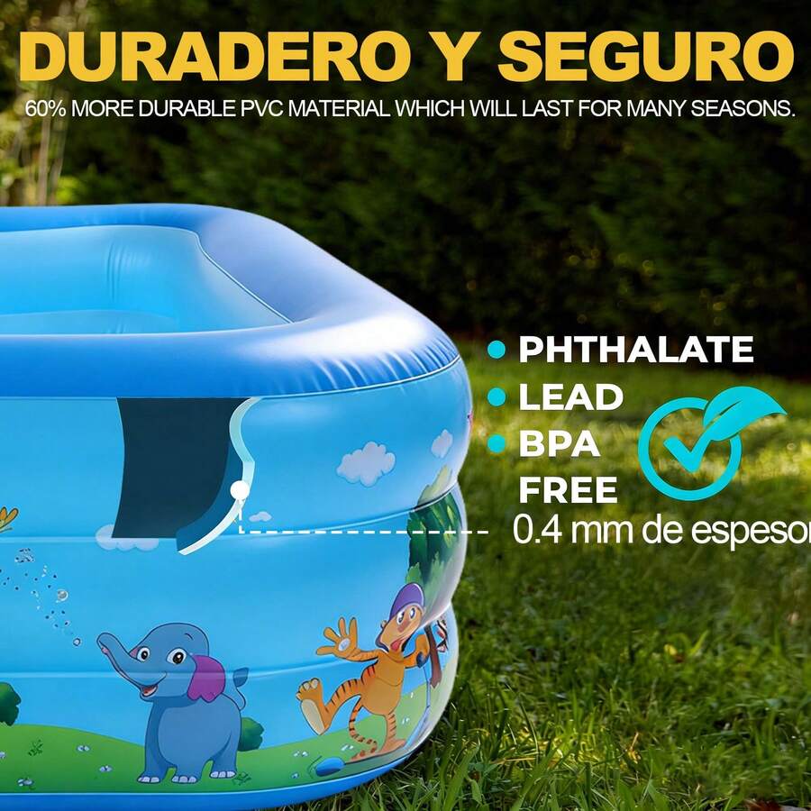 Piscina hinchable rectangular