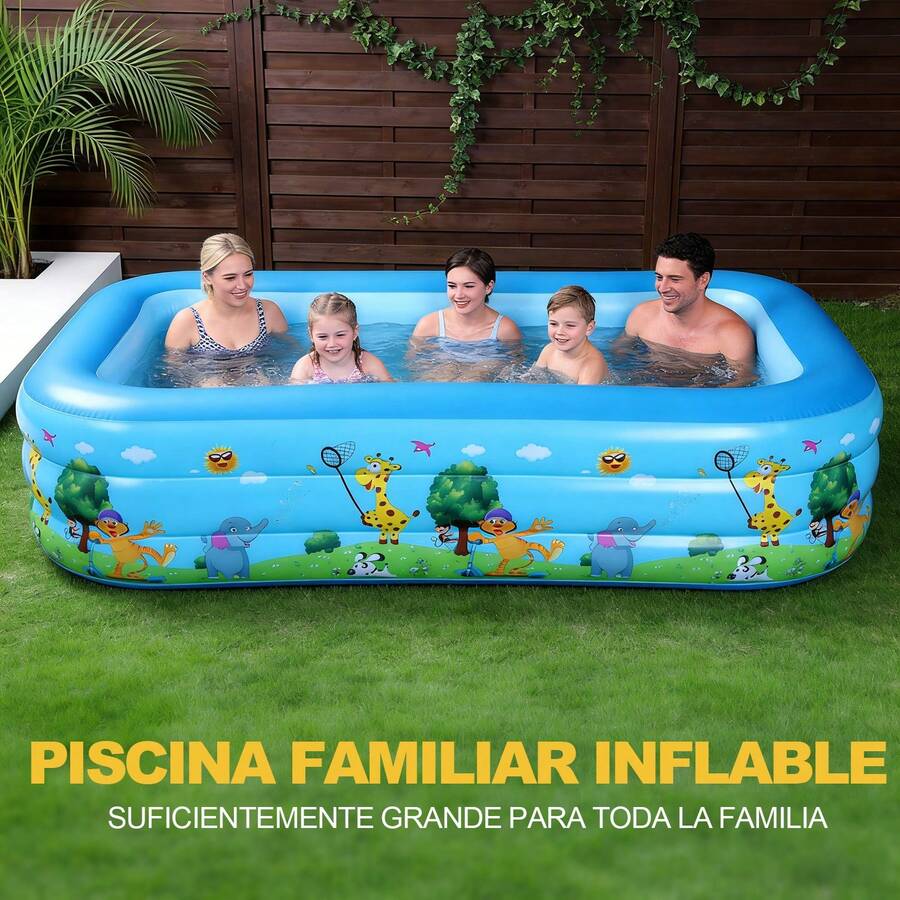 Piscina hinchable rectangular