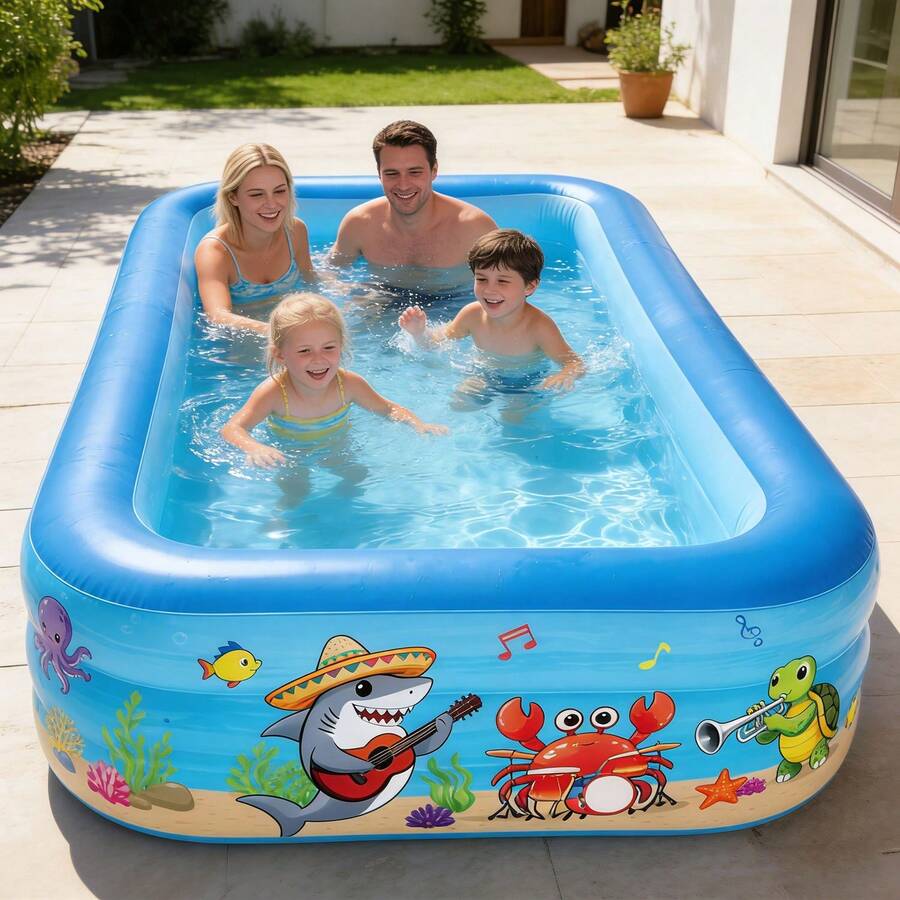 Piscina hinchable rectangular