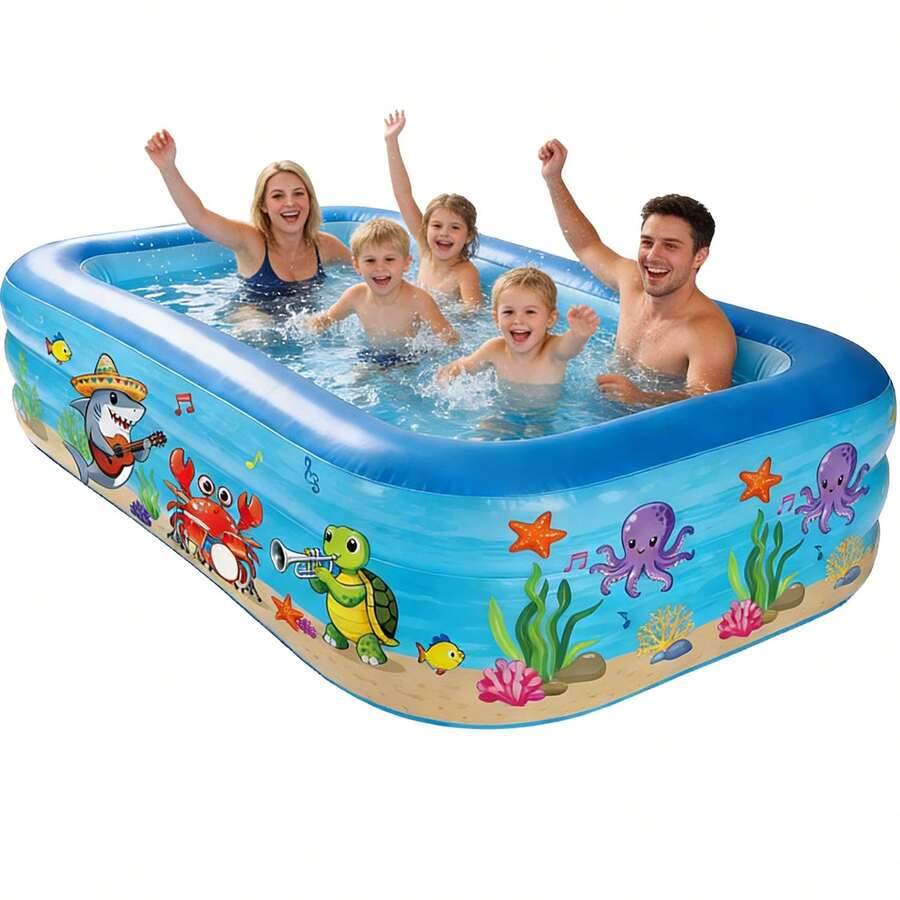 Piscina hinchable rectangular