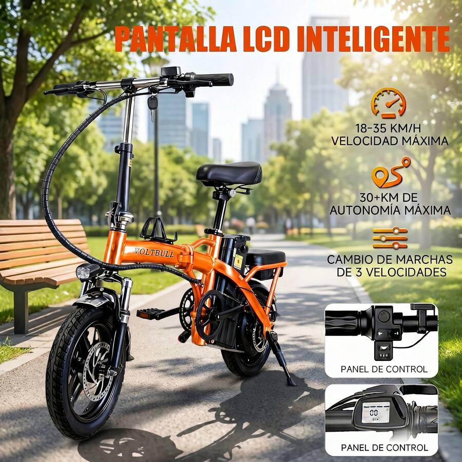Bicicleta eléctrica plegable