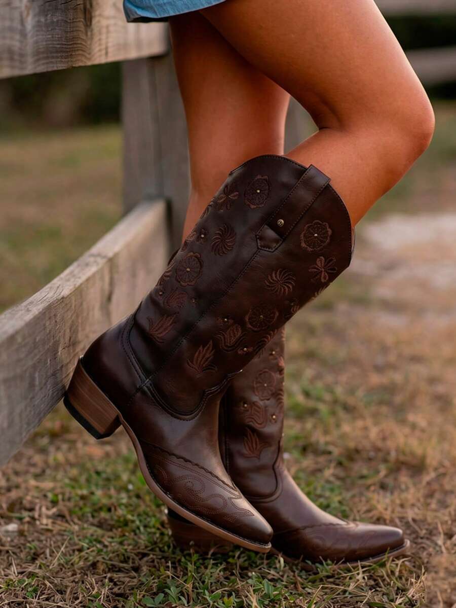 Bota femenina estilo western