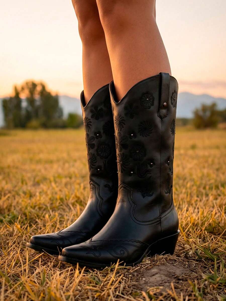 Bota femenina estilo western