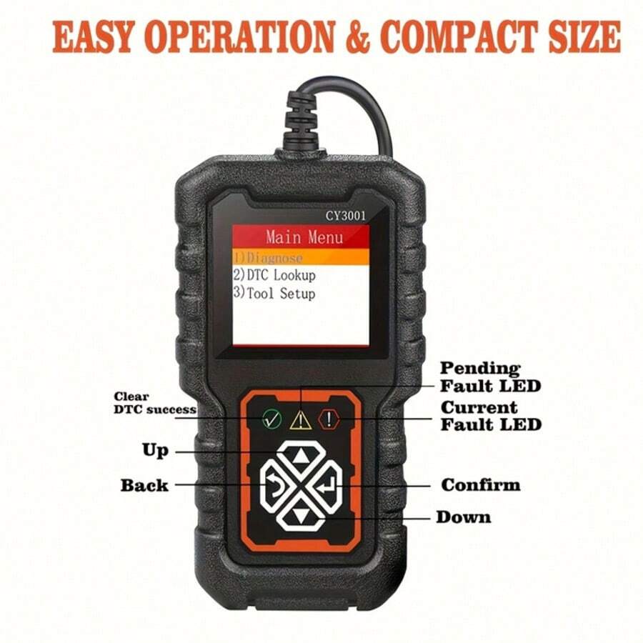 CY3001 Escáner OBDII de Alta Precisión