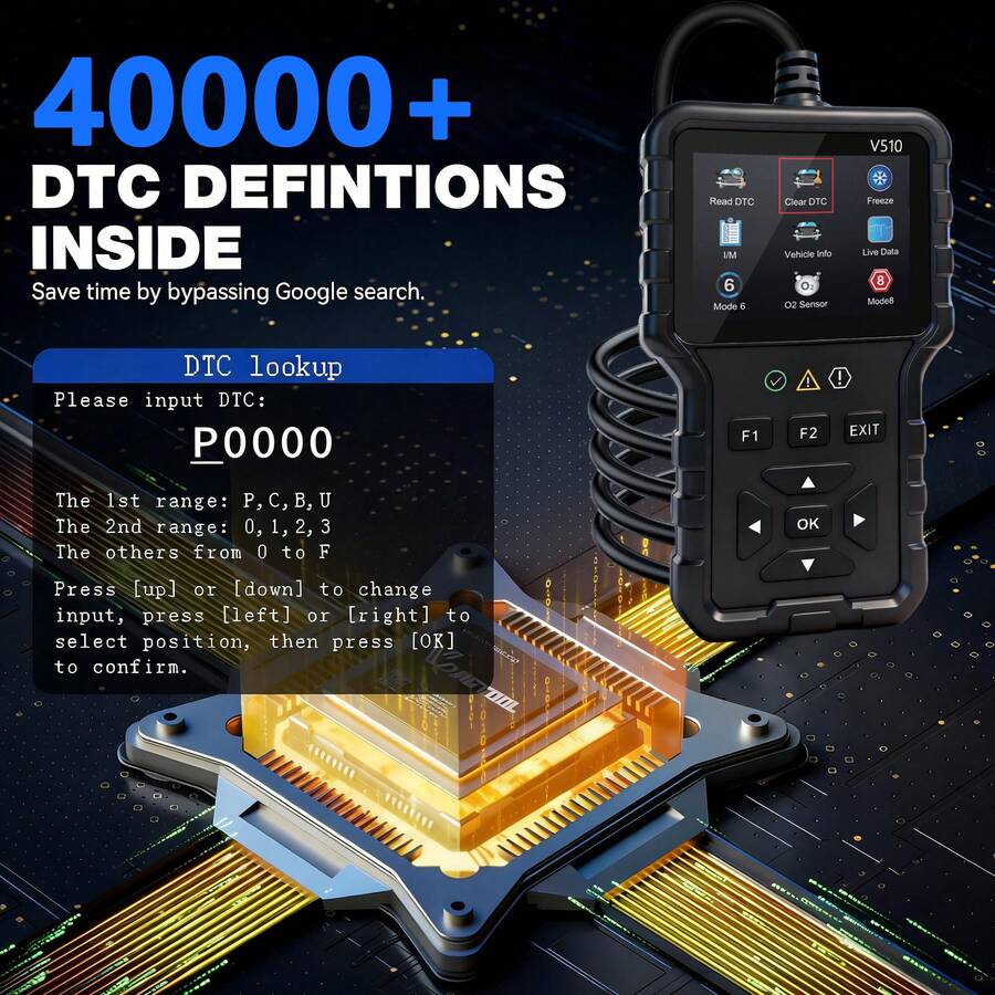 Escáner de Diagnóstico de Automóvil OBD2 V510