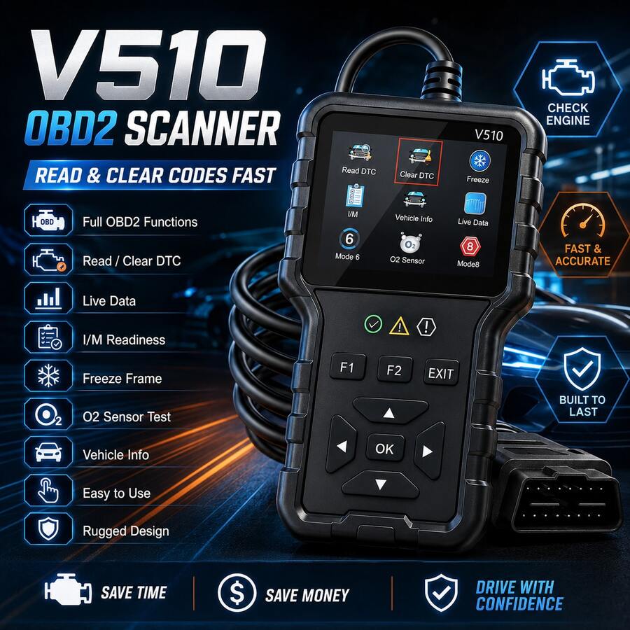 Escáner de Diagnóstico de Automóvil OBD2 V510