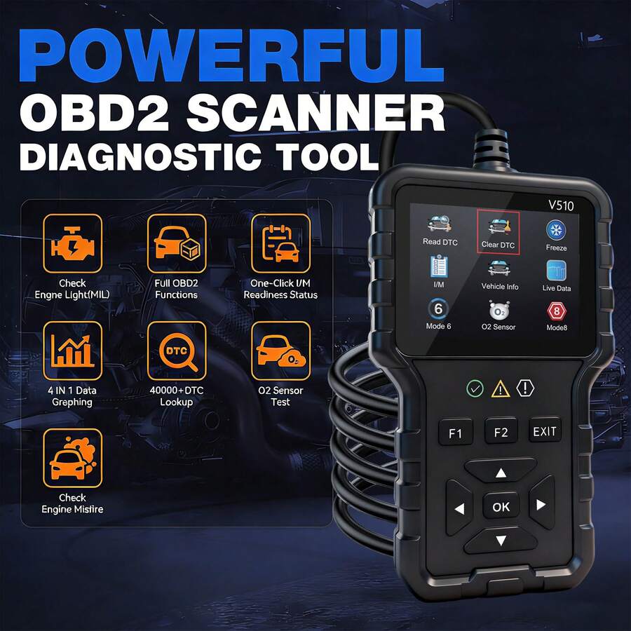 Escáner de Diagnóstico de Automóvil OBD2 V510