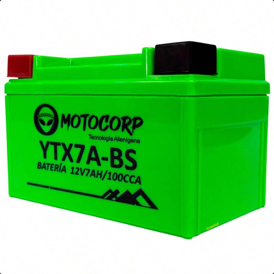 Batería de Gel Motocorp MF-FA YTX7A-B Compatible con Italika VORT-X 300/250Z