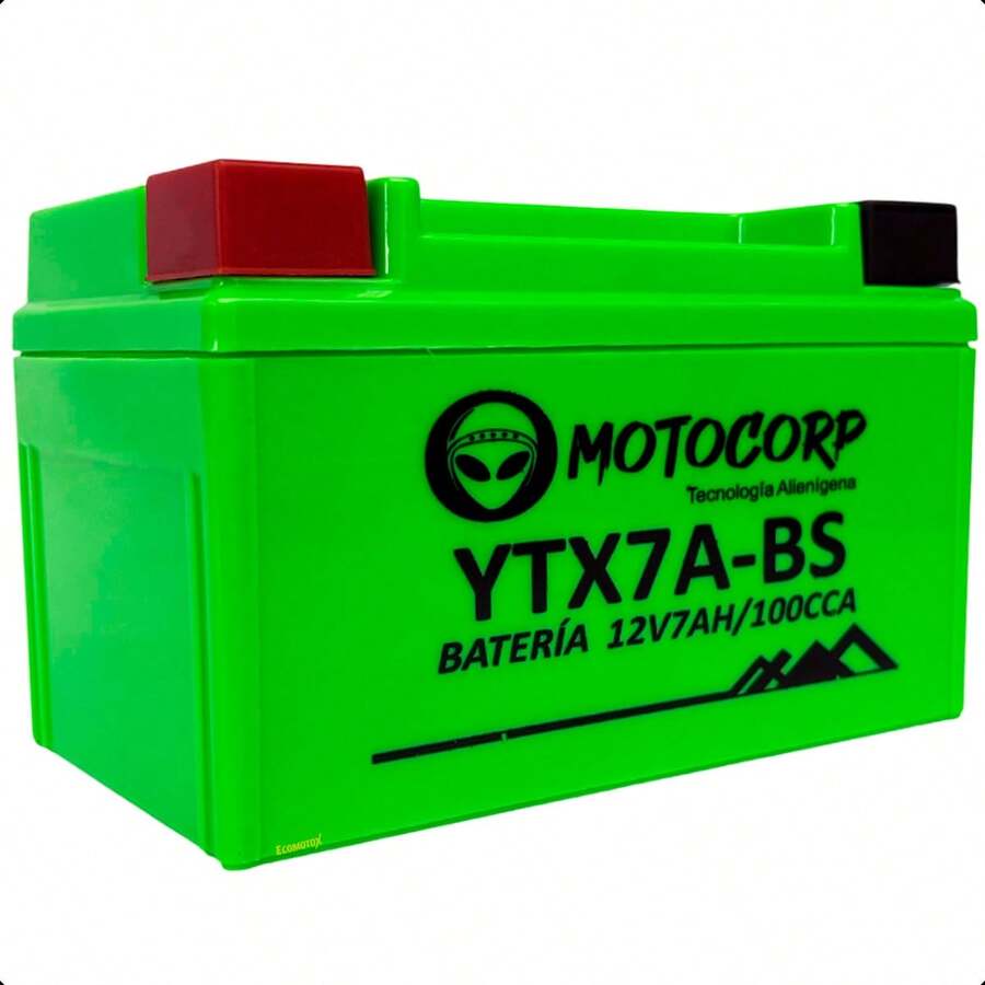 Batería de Gel Motocorp MF-FA YTX7A-B Compatible con Italika VORT-X 300/250Z