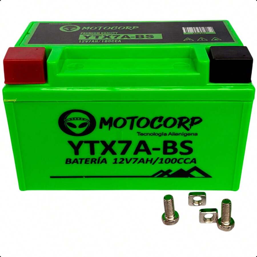 Batería de Gel Motocorp MF-FA YTX7A-B Compatible con Italika VORT-X 300/250Z