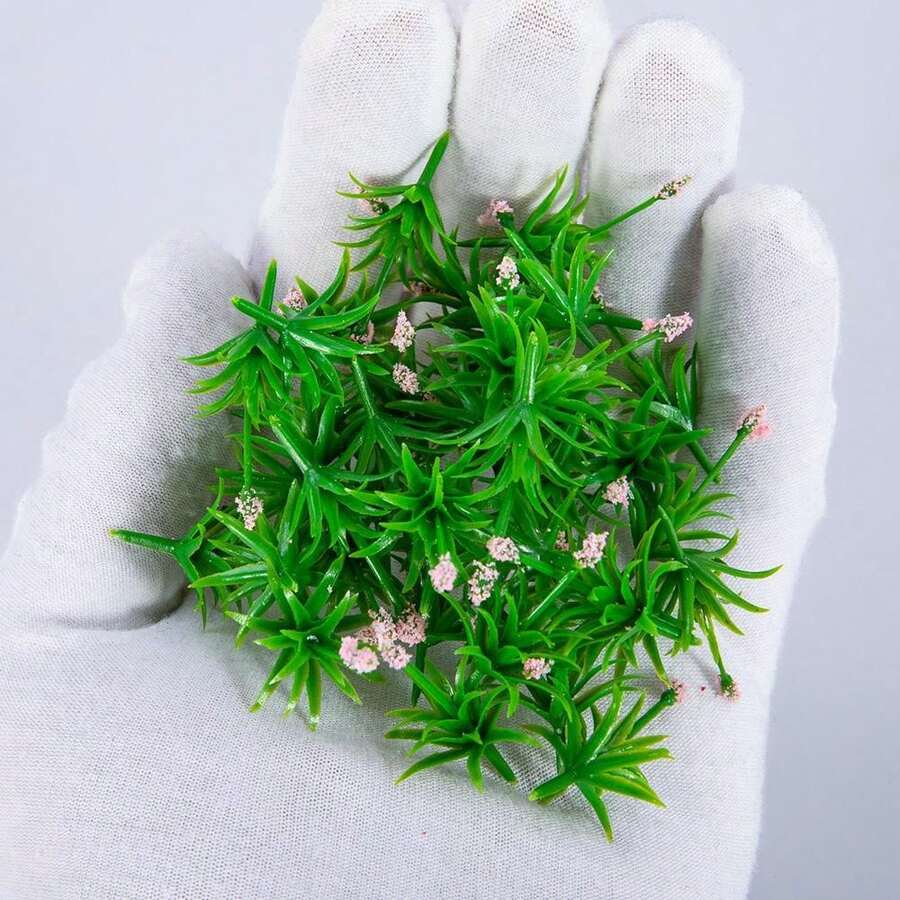 30 piezas Flores en miniatura y plantas de hierba
