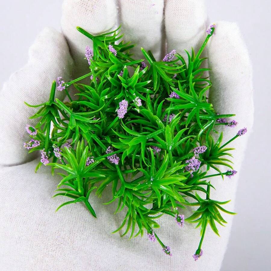 30 piezas Flores en miniatura y plantas de hierba