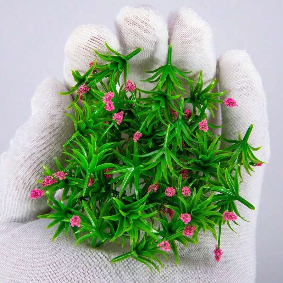 30 piezas Flores en miniatura y plantas de hierba