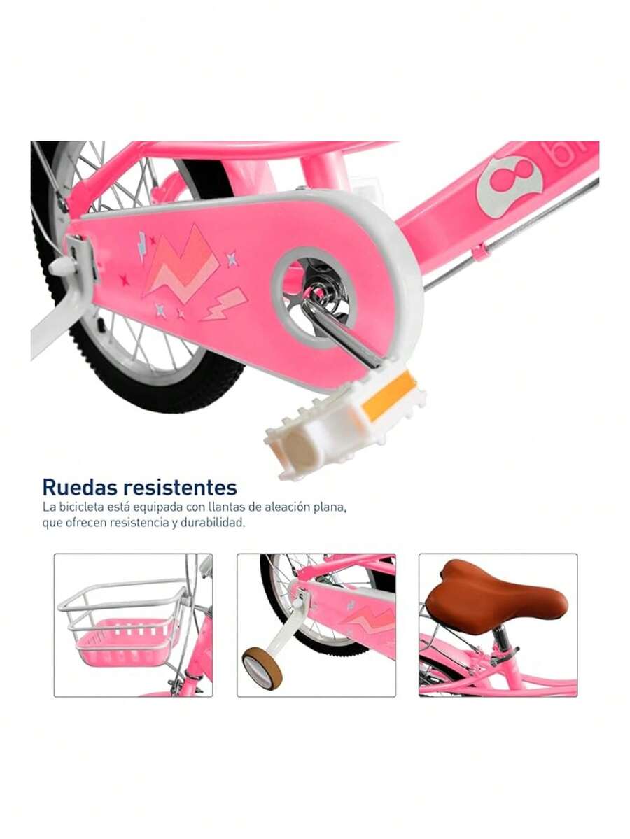 Bicicleta Infantil Rodada para niñas de 4 a 6 Años