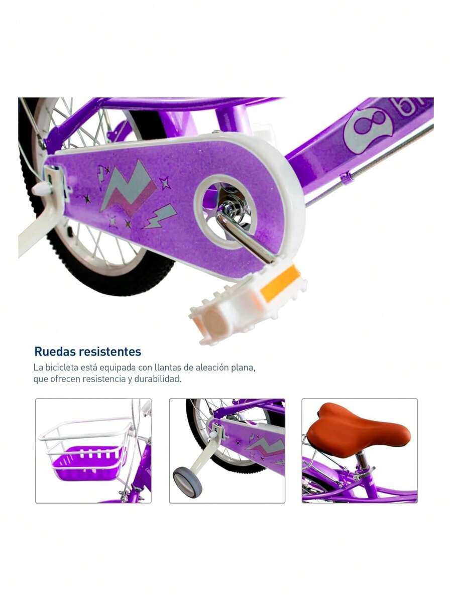 Bicicleta Infantil Rodada para niñas de 4 a 6 Años