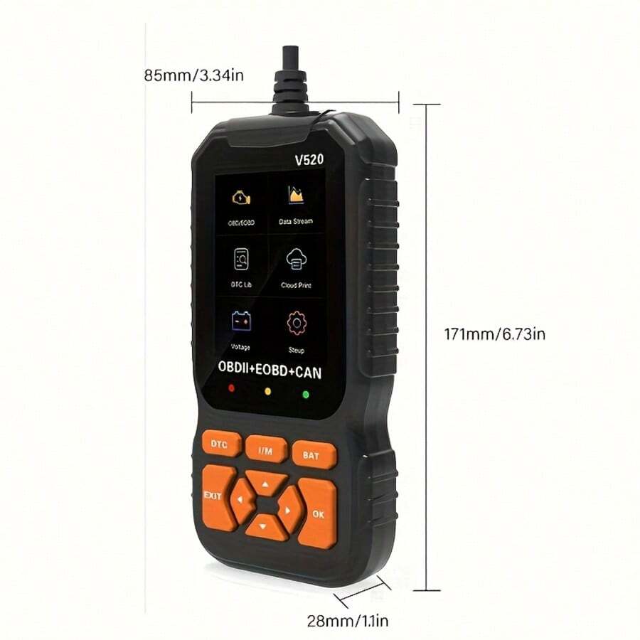 Escáner de diagnóstico de automóvil OBD2 V520 2026