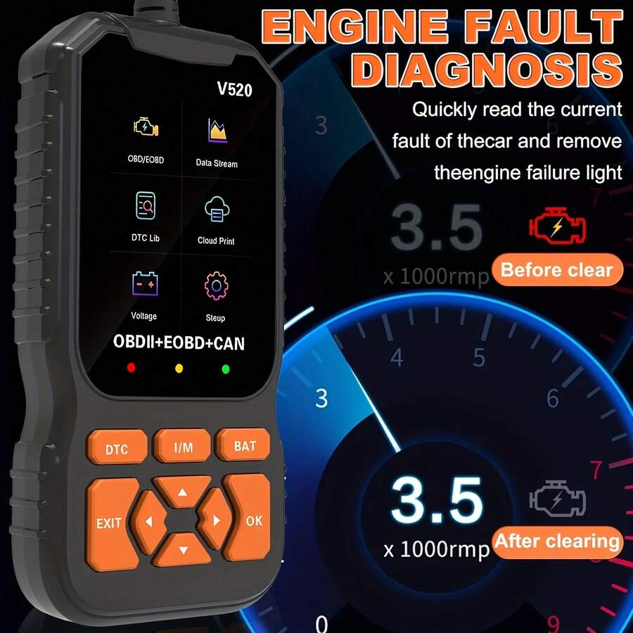 Escáner de diagnóstico OBD2 V520 2026