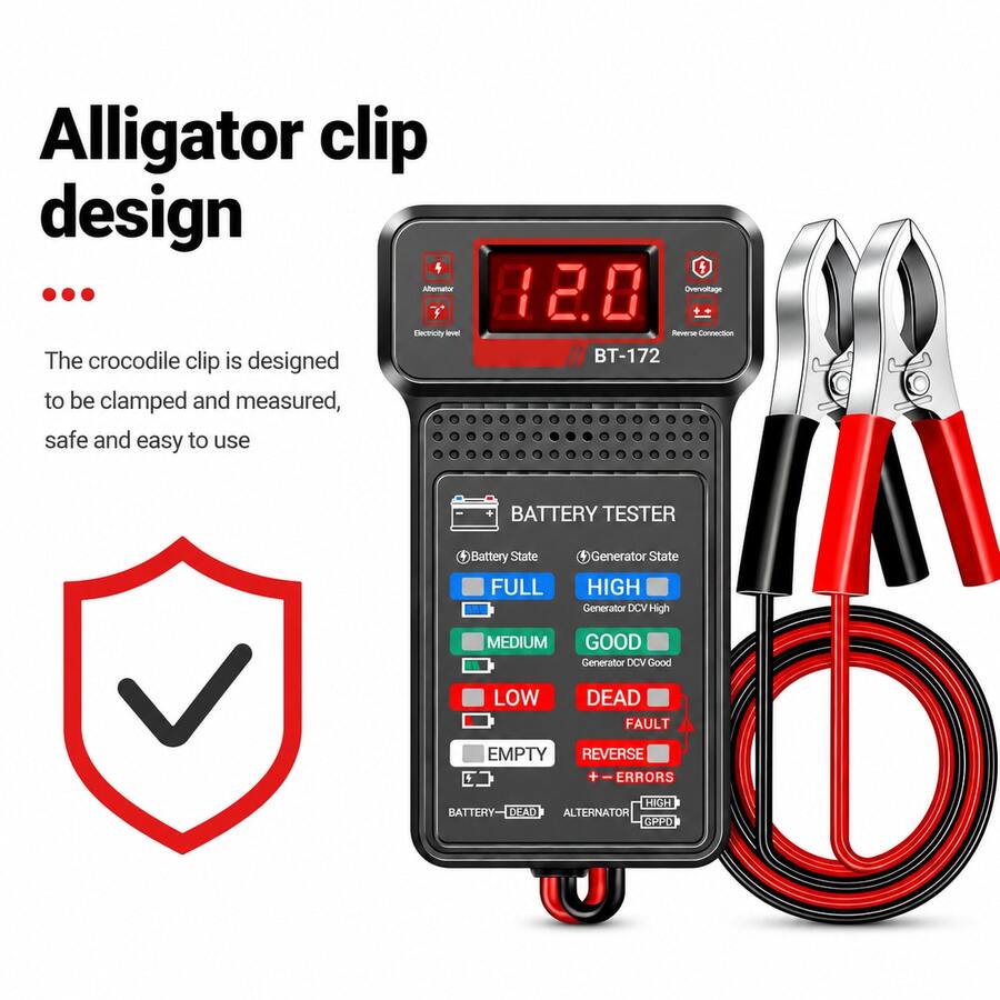 Probador de batería inteligente 10 en 1 para automóviles