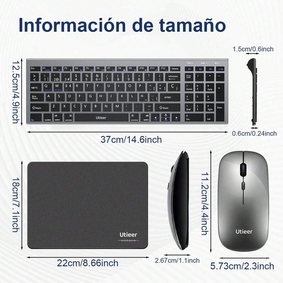 Teclado y Ratón Inalámbricos