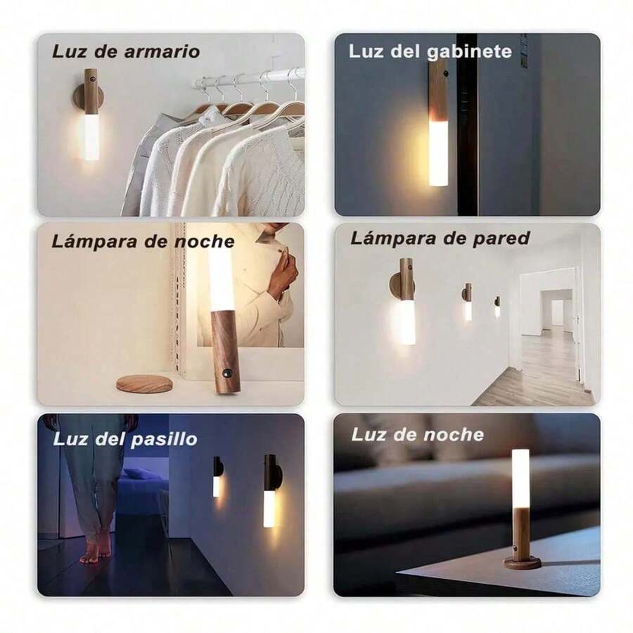 Lámpara nocturna magnética