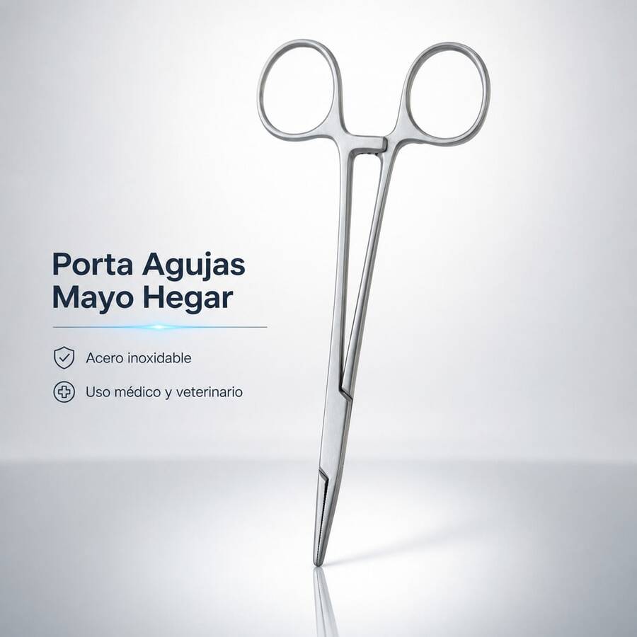 Porta Agujas Mayo Hegar Acero Inox